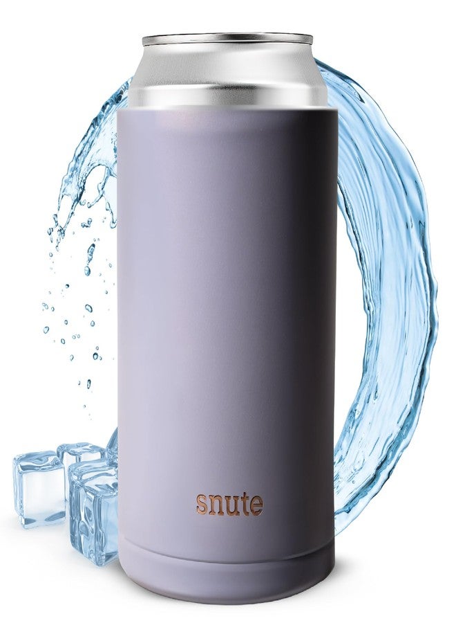 Snute Can Cooler for Beer, Soda, Sparkling Water | Vacuum Insulated Stainless Steel Drink Sleeve Holder for 12oz Can (Fog, Standard) - Image 1